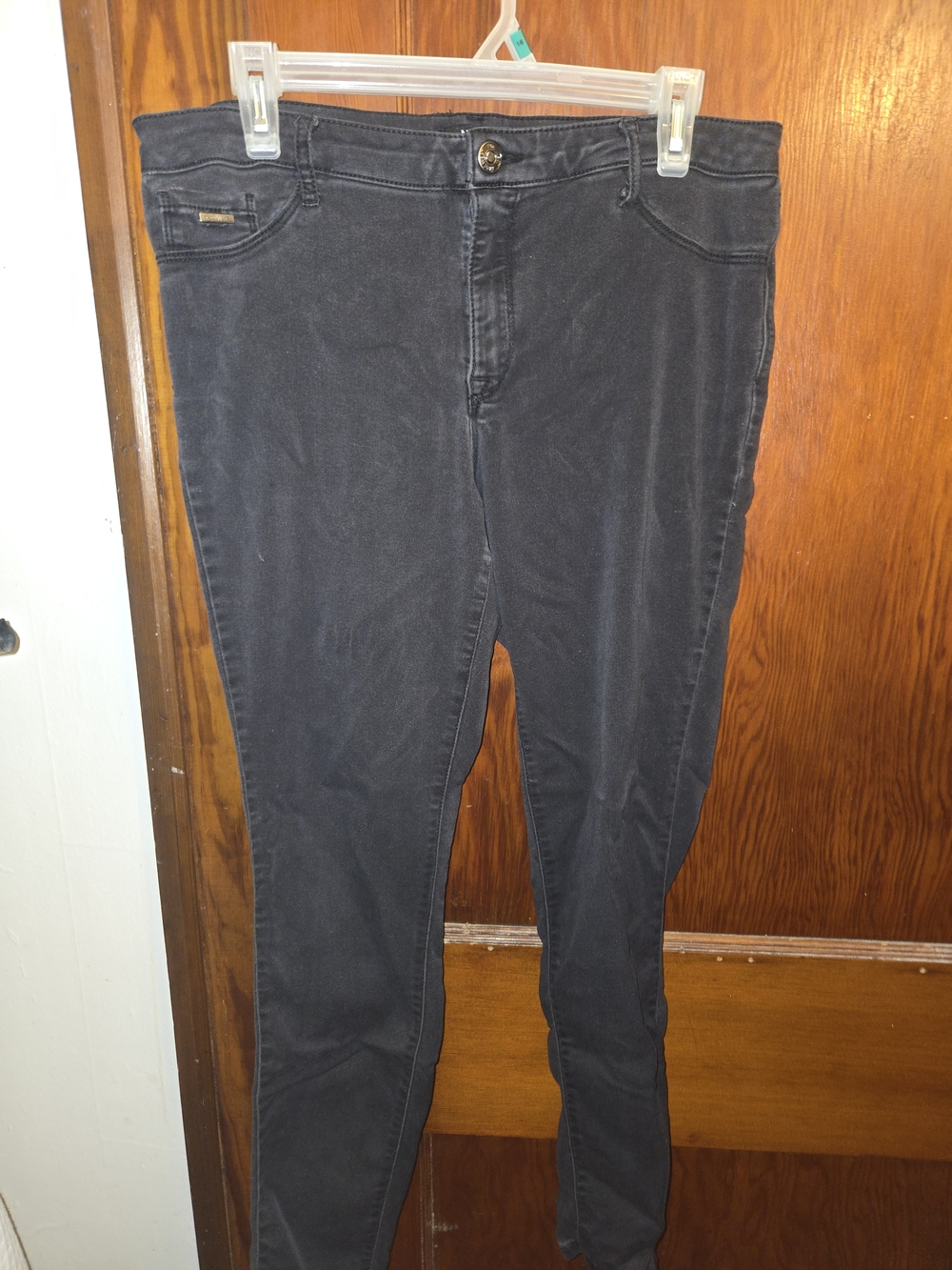 Nine West Charcoal Skinny Stretch Pants